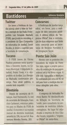 Bom Dia Jundiaí - 27/07/2009