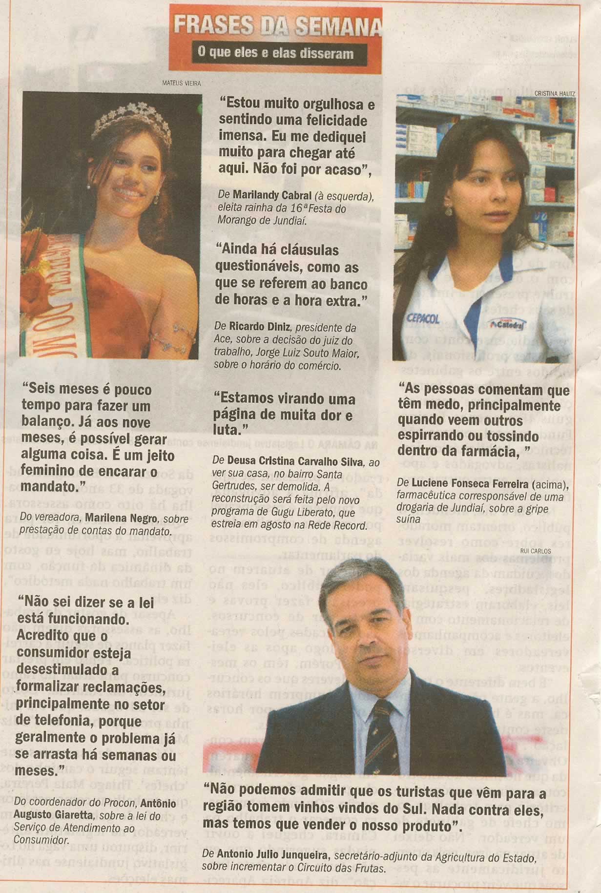 Jornal de Jundiaí - 26/07/2009