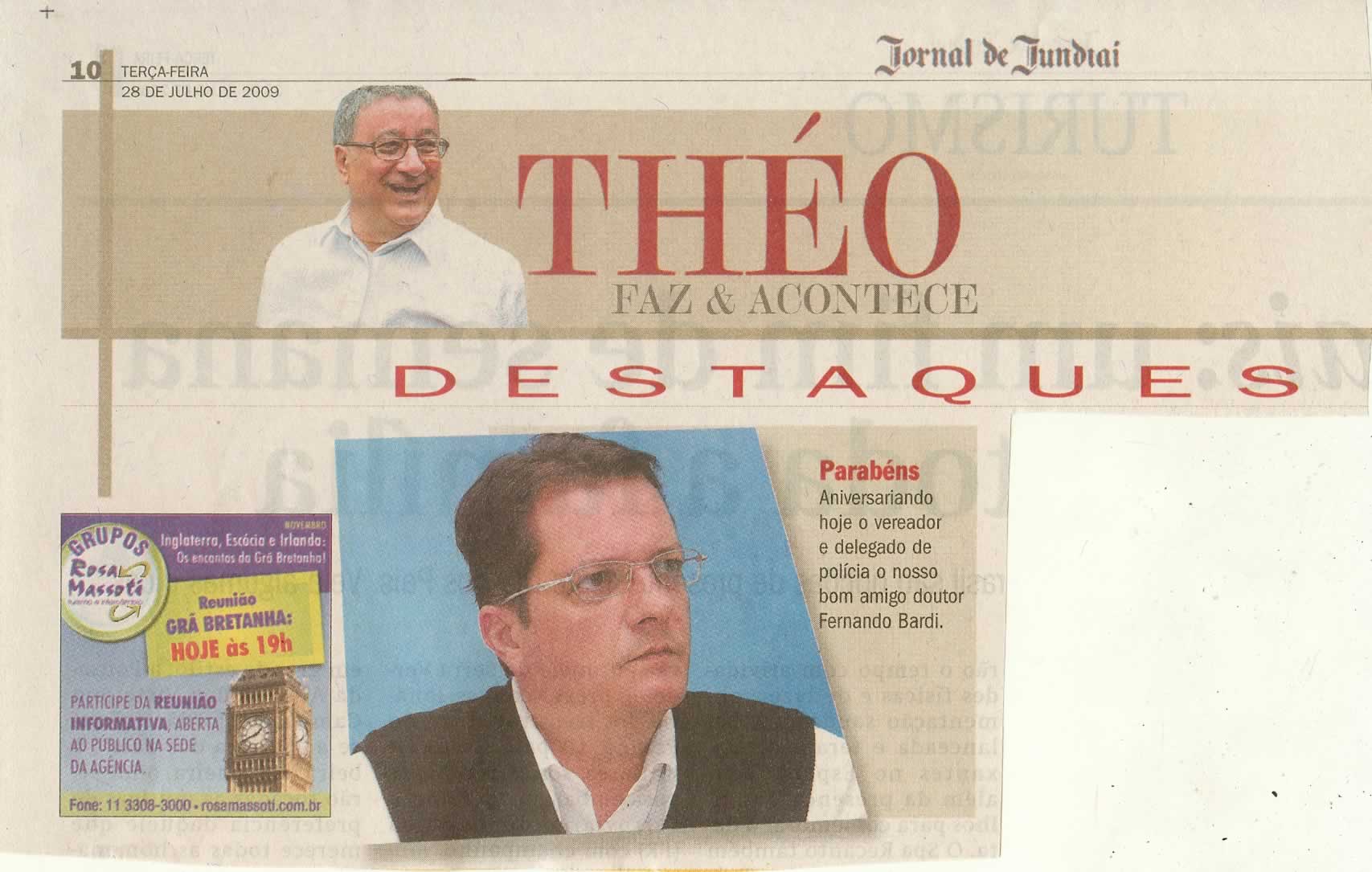 Jornal de Jundiaí - 28/07/2009