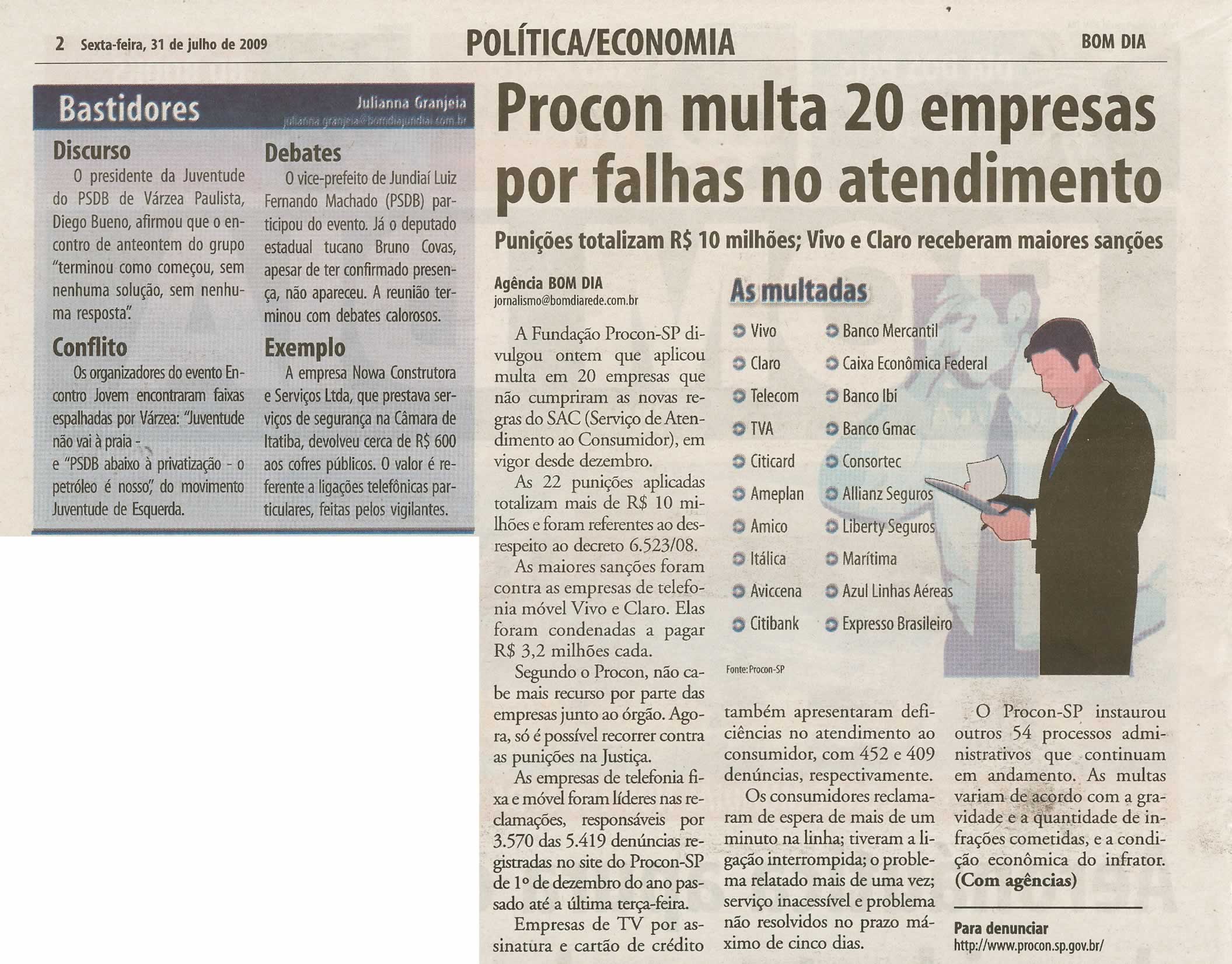 Bom Dia Jundiaí - 31/07/2009