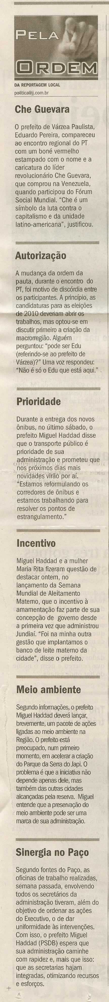 Jornal de Jundiaí - 03/08/2009