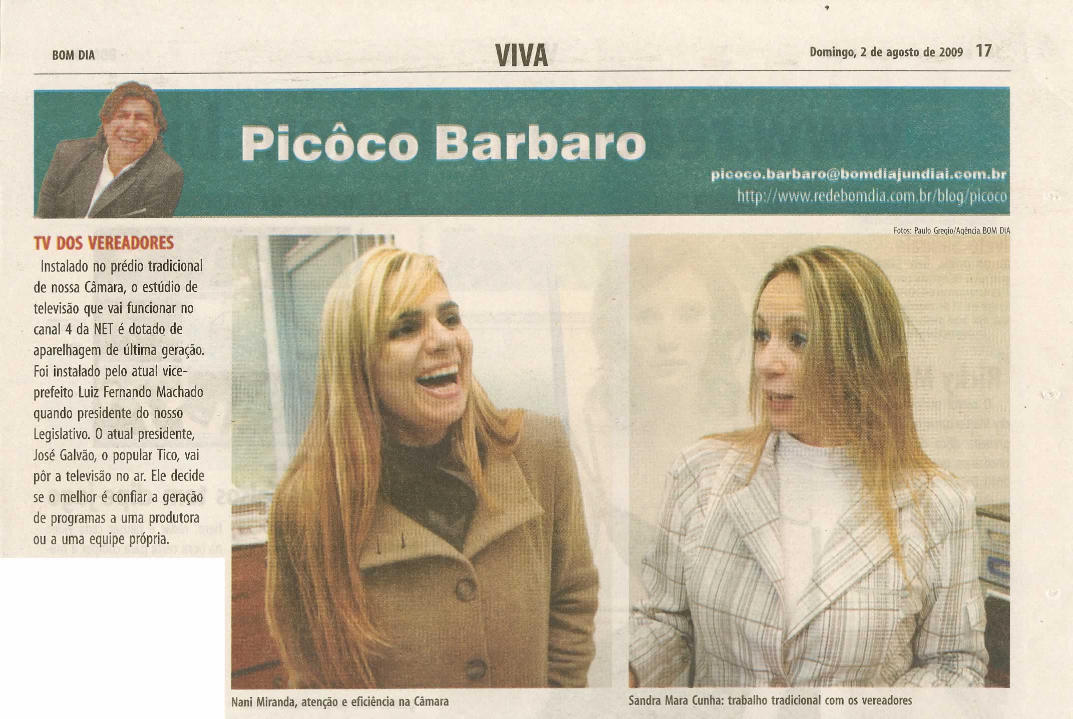 Bom Dia Jundiaí - 02/08/2009