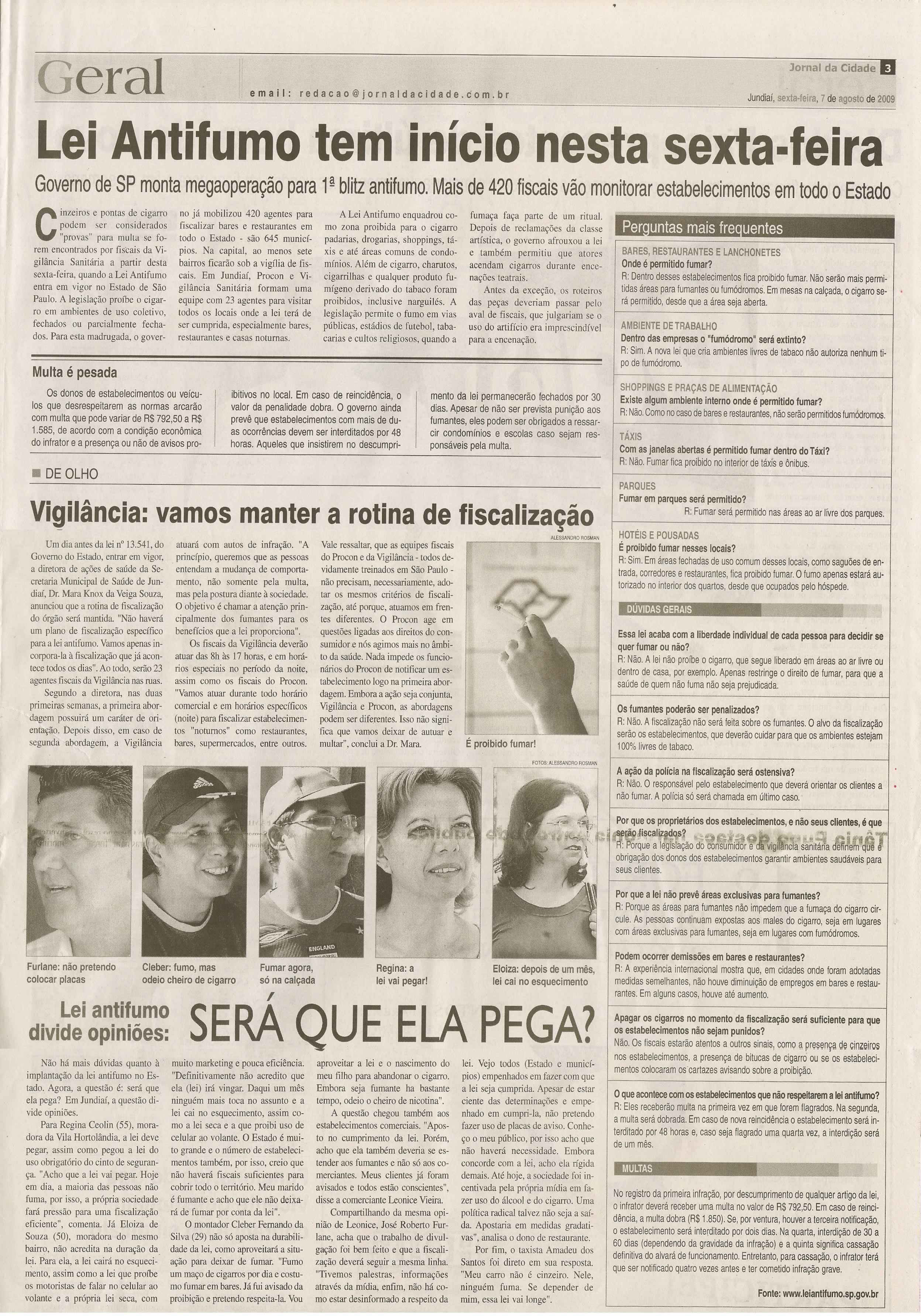 Jornal da Cidade - 07/08/2009