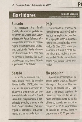 Bom Dia Jundiaí - 10/08/2009