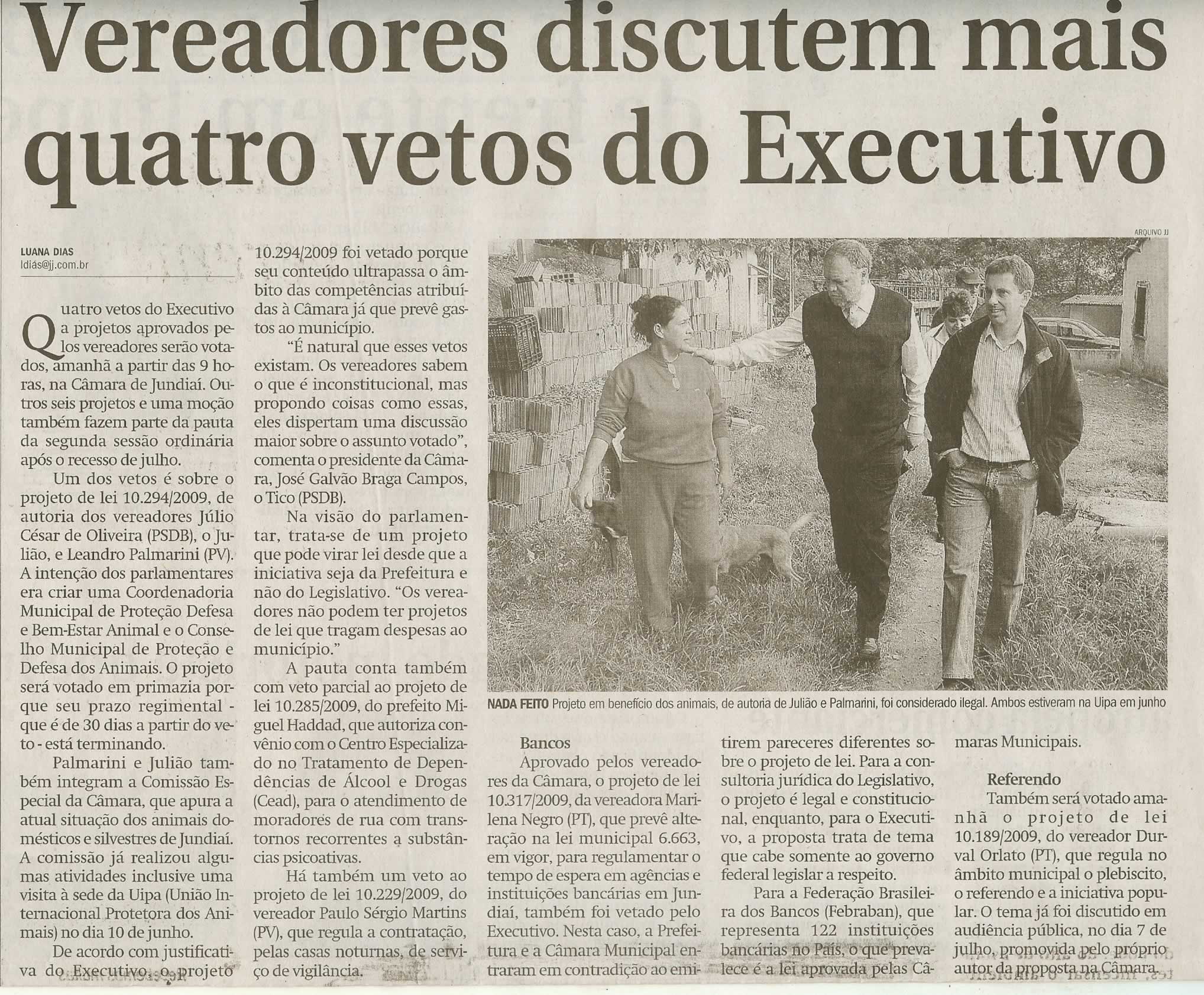 Jornal de Jundiaí - 10/08/2009