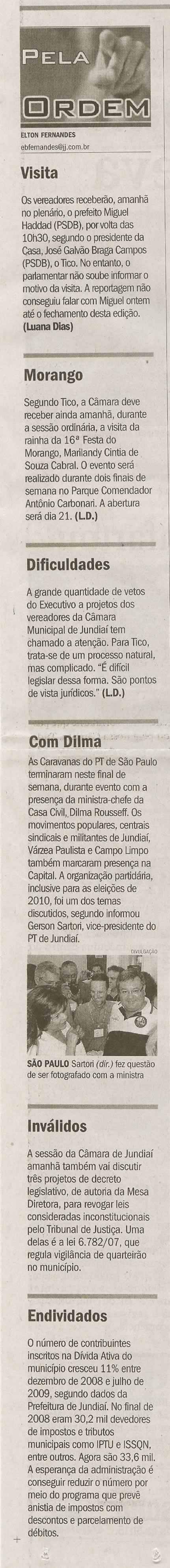 Jornal de Jundiaí - 10/08/2009