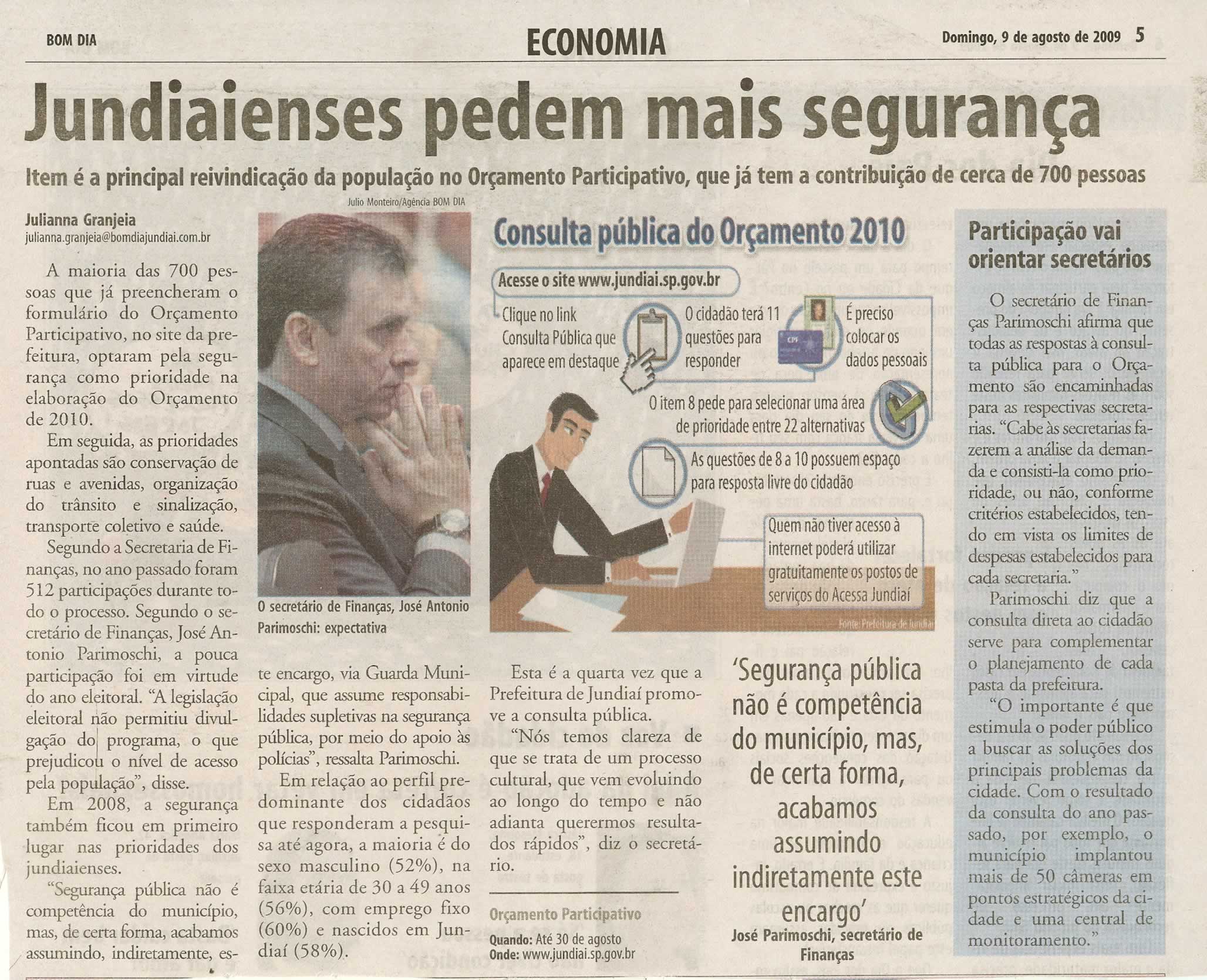 Bom Dia Jundiaí - 09/08/2009