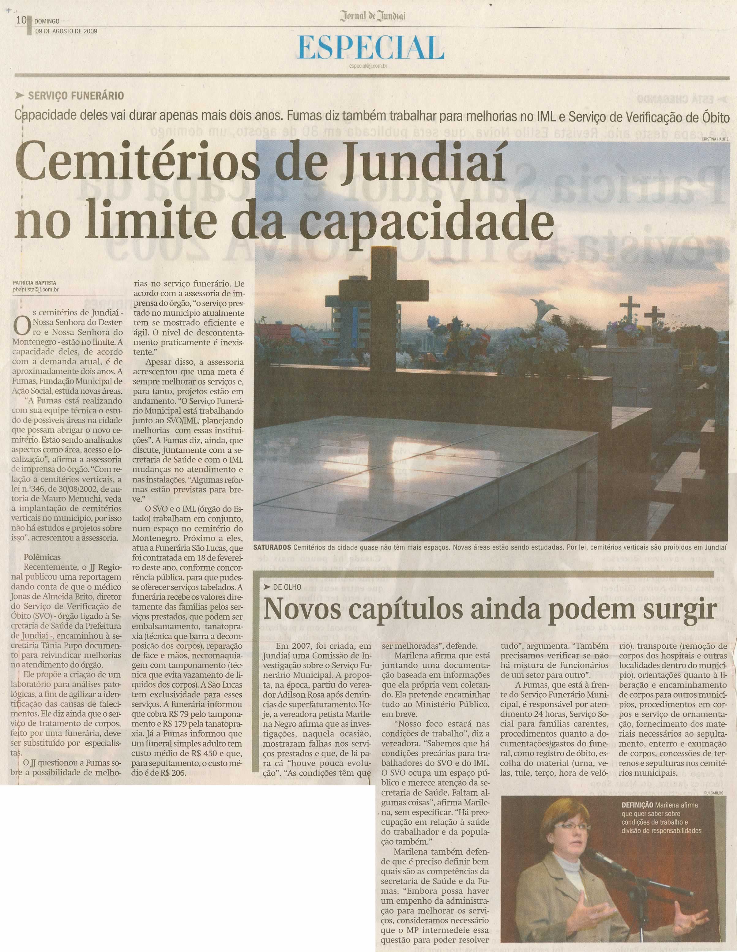 Jornal de Jundiaí - 09/08/2009