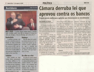 Bom Dia Jundiaí - 12/08/2009