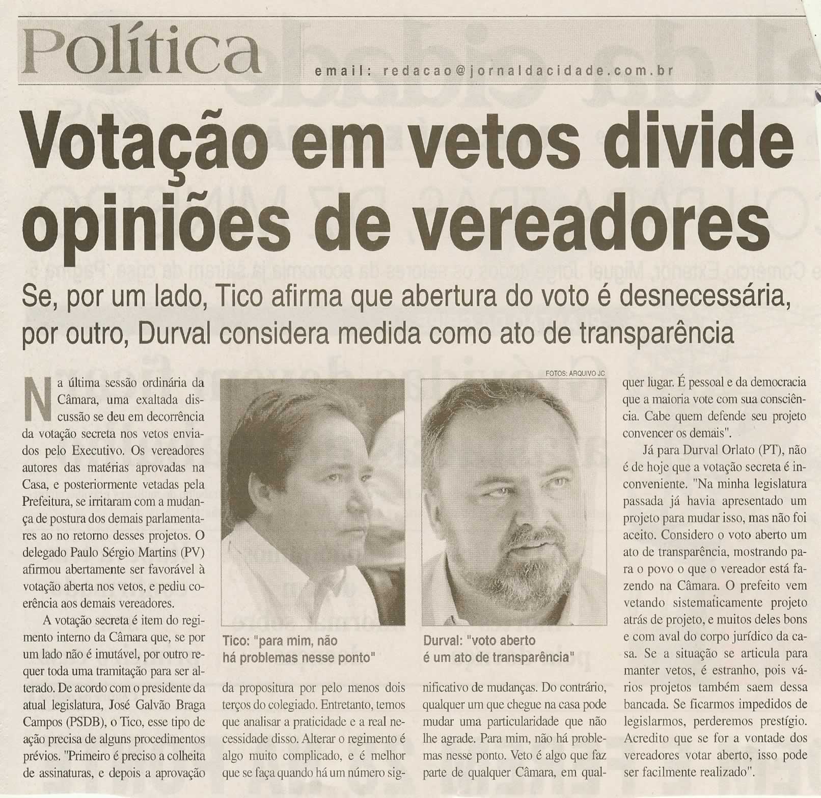 Jornal da Cidade - 13/08/2009