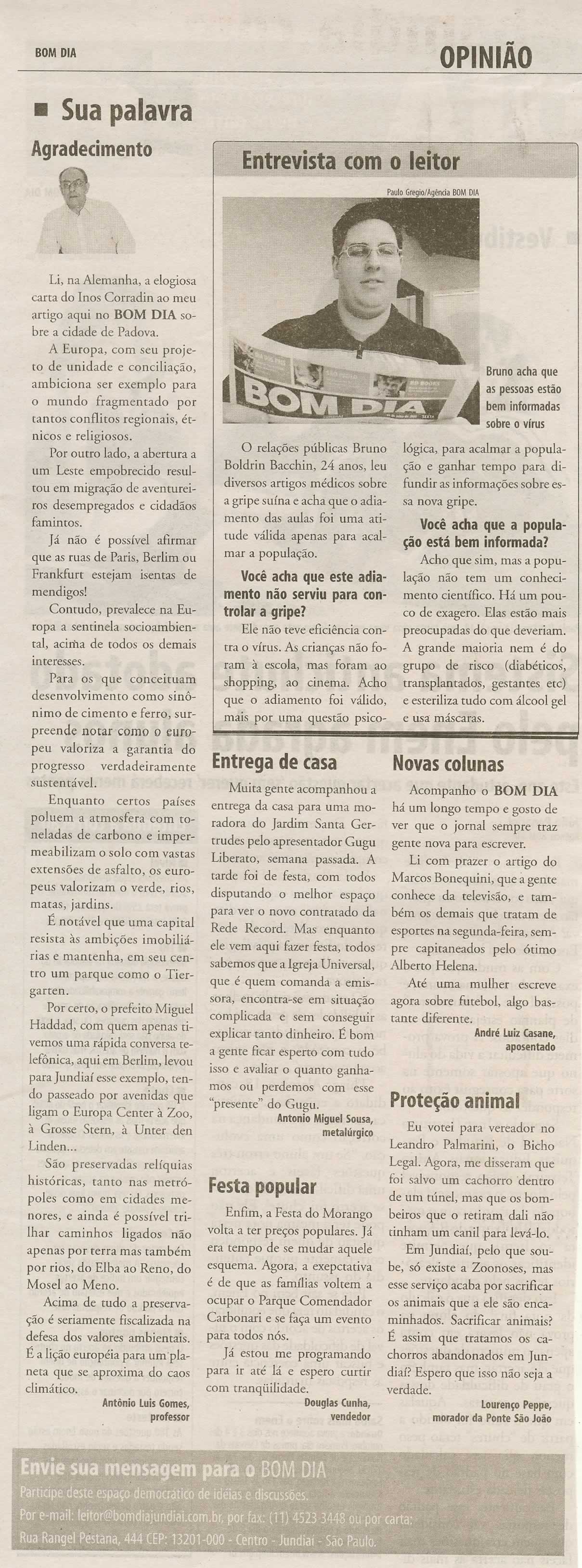 Bom Dia Jundiaí - 17/08/2009