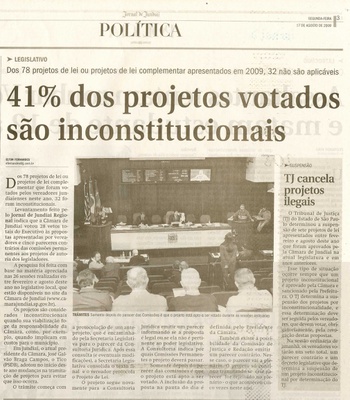Jornal de Jundiaí - 17/08/2009