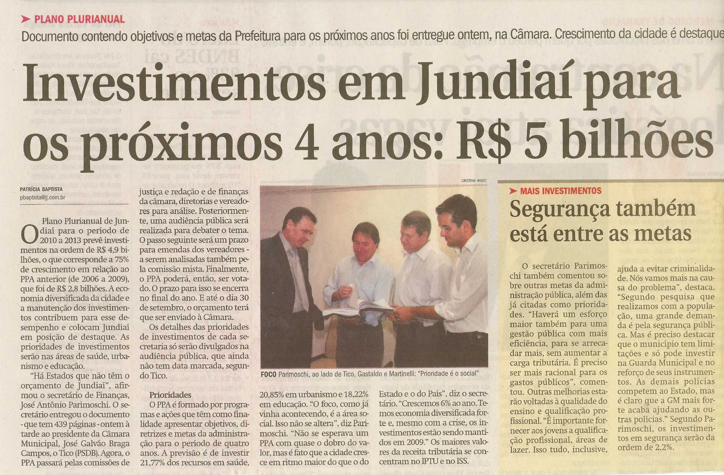 Jornal de Jundiaí - 15/08/2009