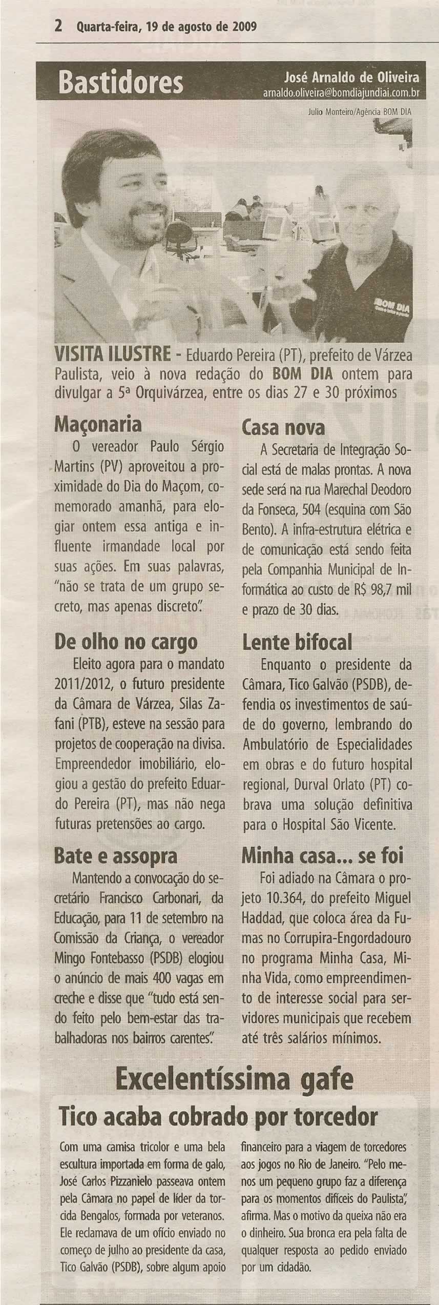 Bom Dia Jundiaí - 19/08/2009