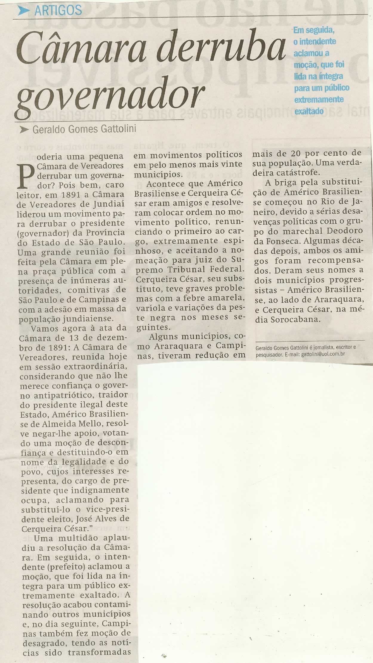 Jornal de Jundiaí - 24/08/2009