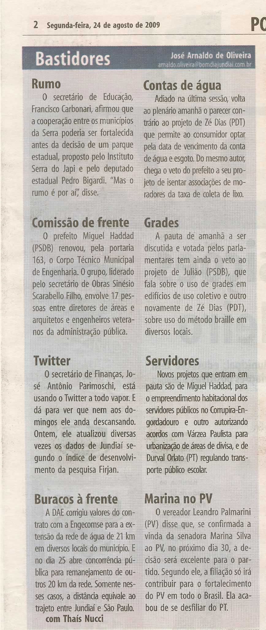 Bom Dia Jundiaí - 24/08/2009
