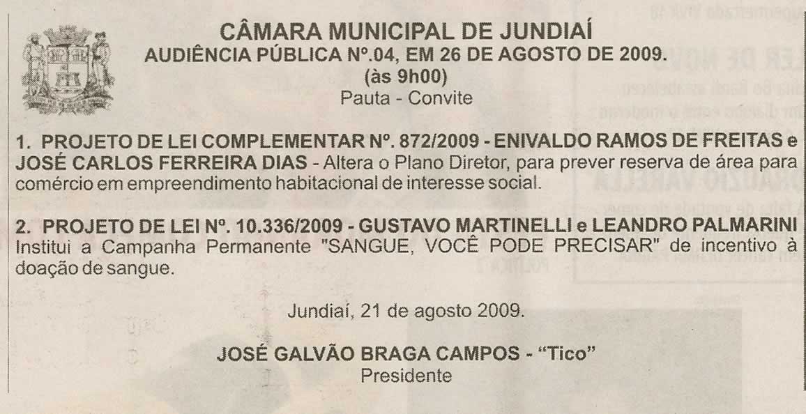Bom Dia Jundiaí - 22/08/2009