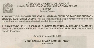 Bom Dia Jundiaí - 22/08/2009