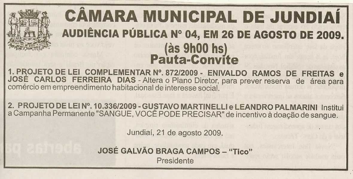 Jornal da Cidade - 22/08/2009
