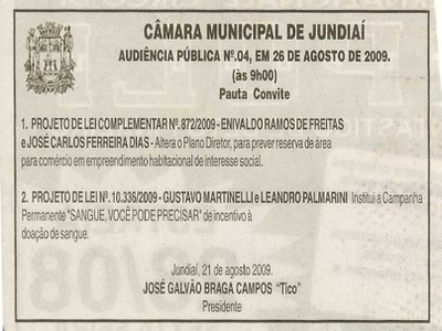 Jornal de Jundiaí - 22/08/2009