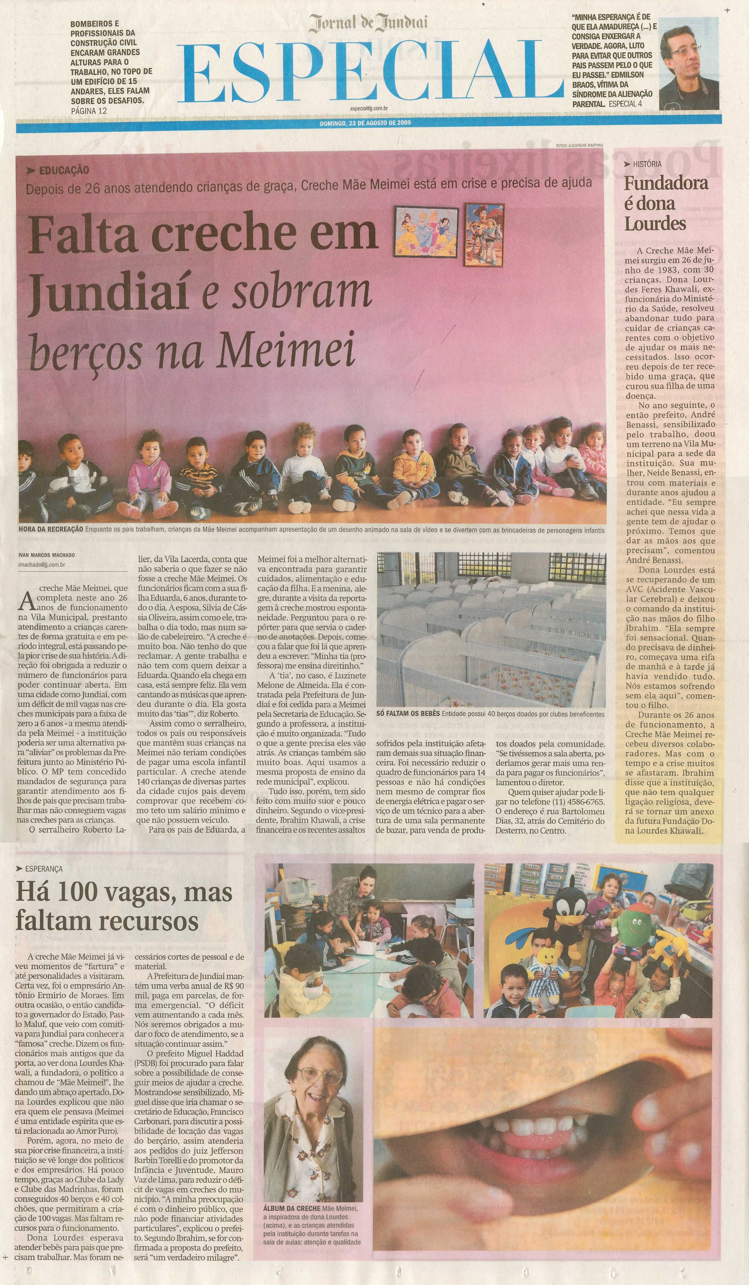 Jornal de Jundiaí - 23/08/2009