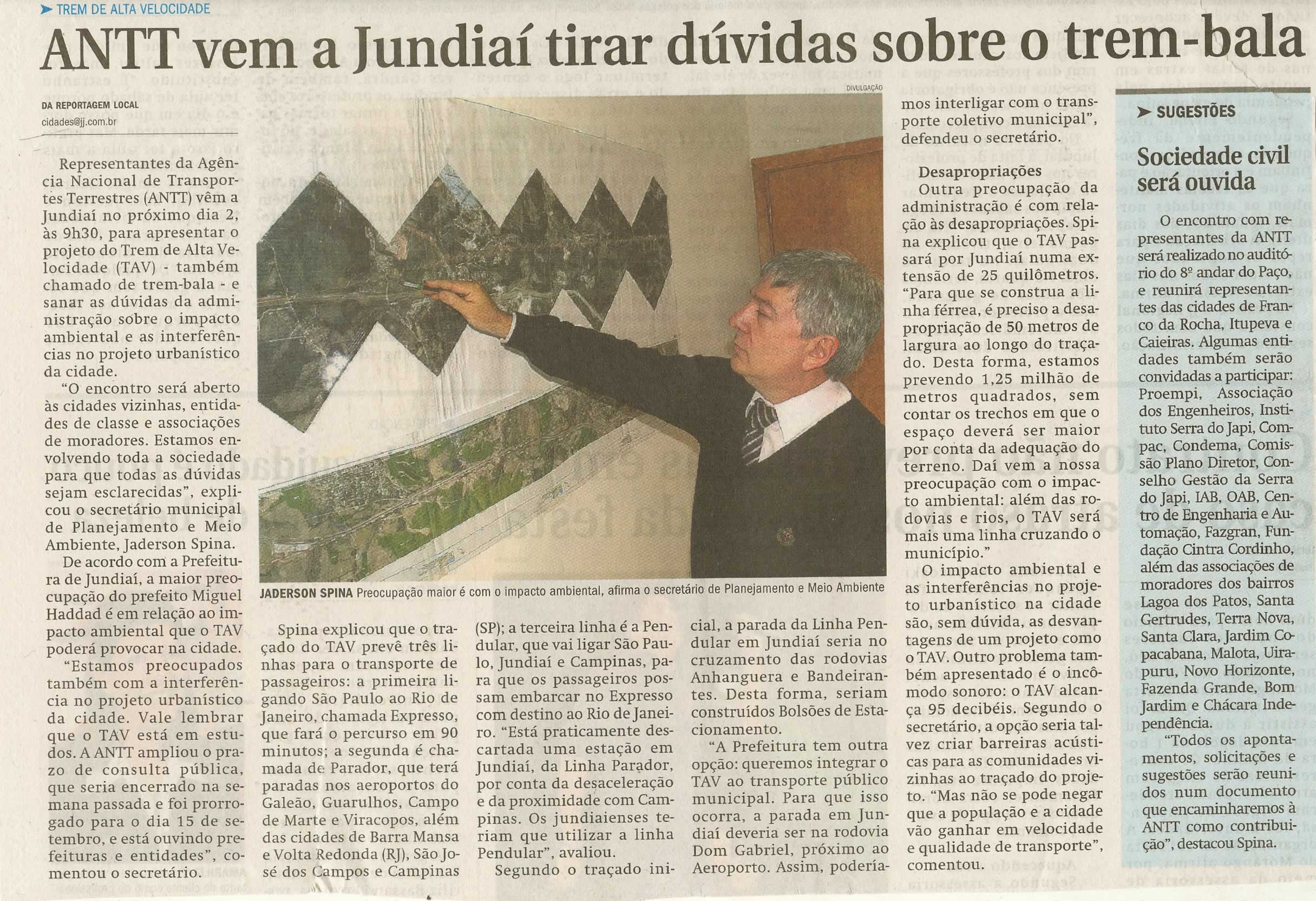 Jornal de Jundiaí - 25/08/2009
