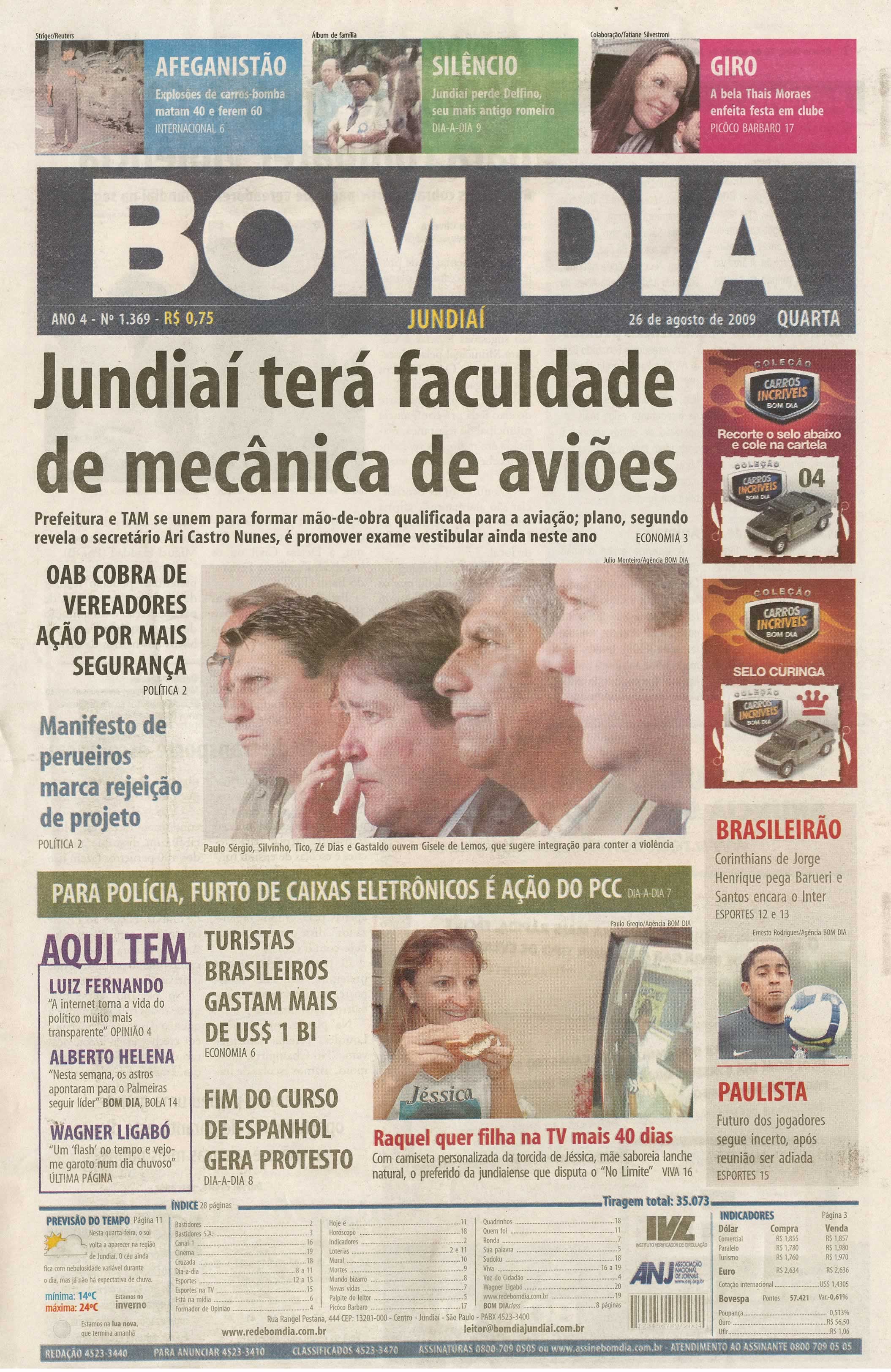 Bom Dia Jundiaí - 26/08/2009