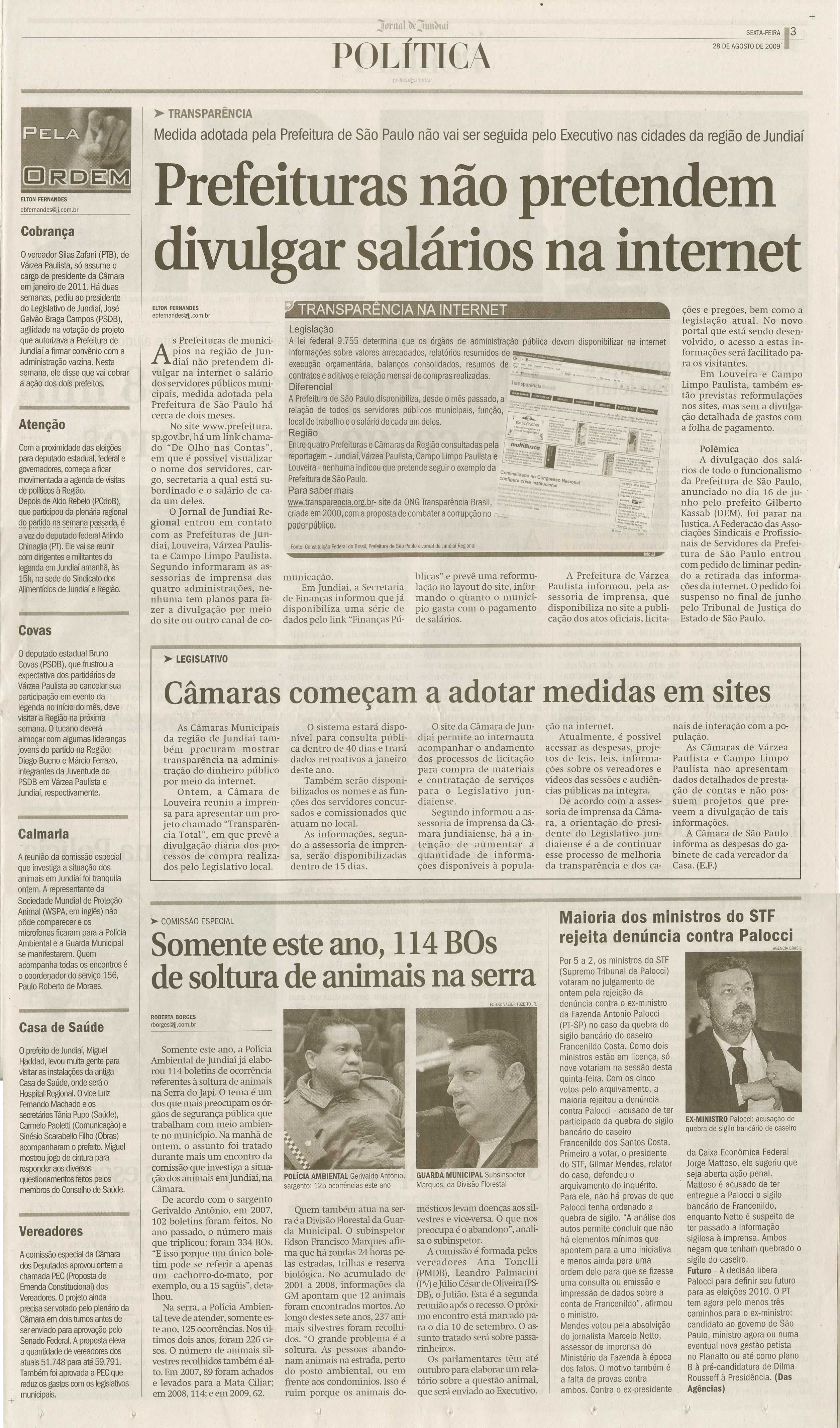 Jornal de Jundiaí - 28/08/2009