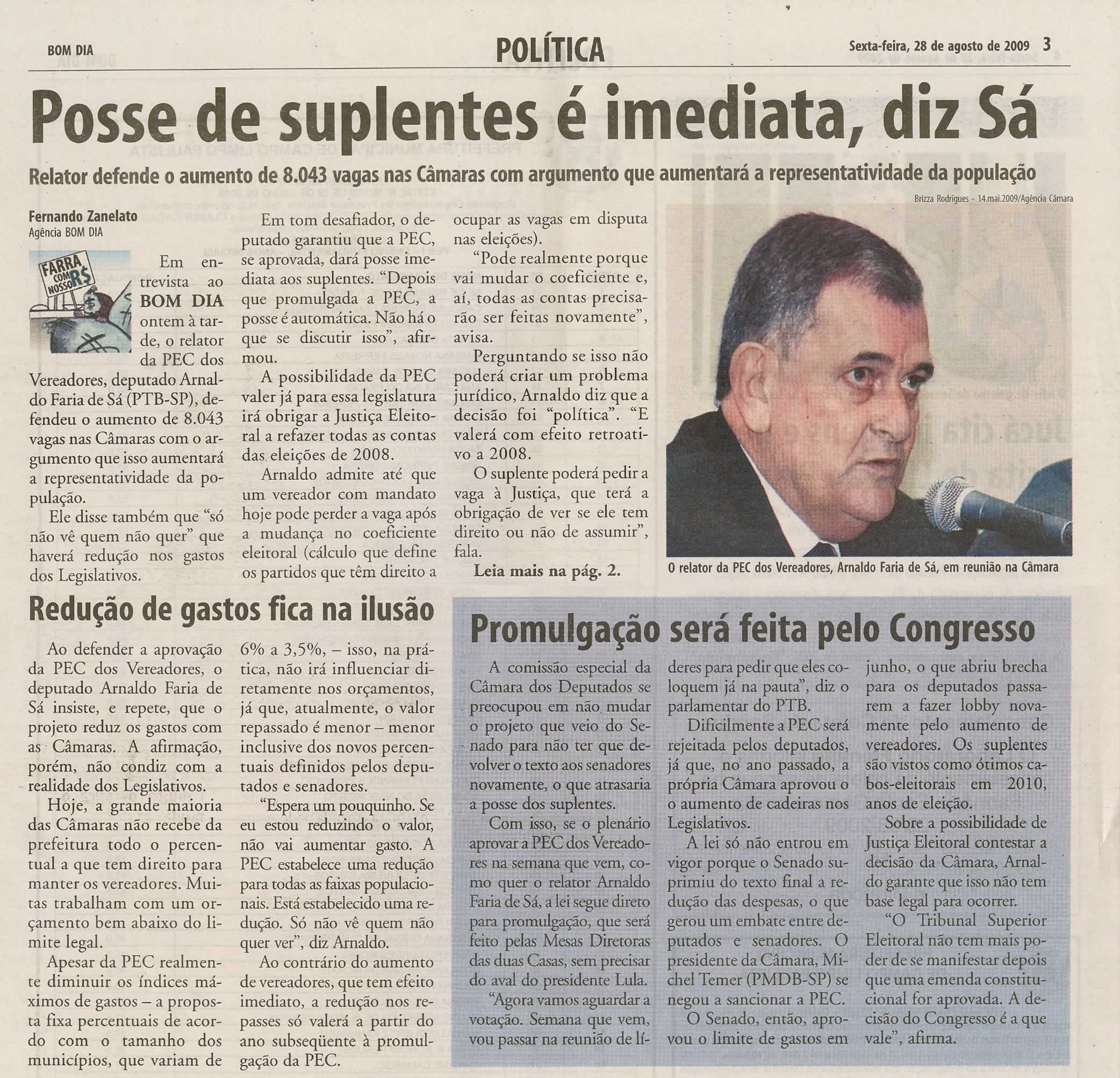 Bom Dia Jundiaí - 28/08/2009
