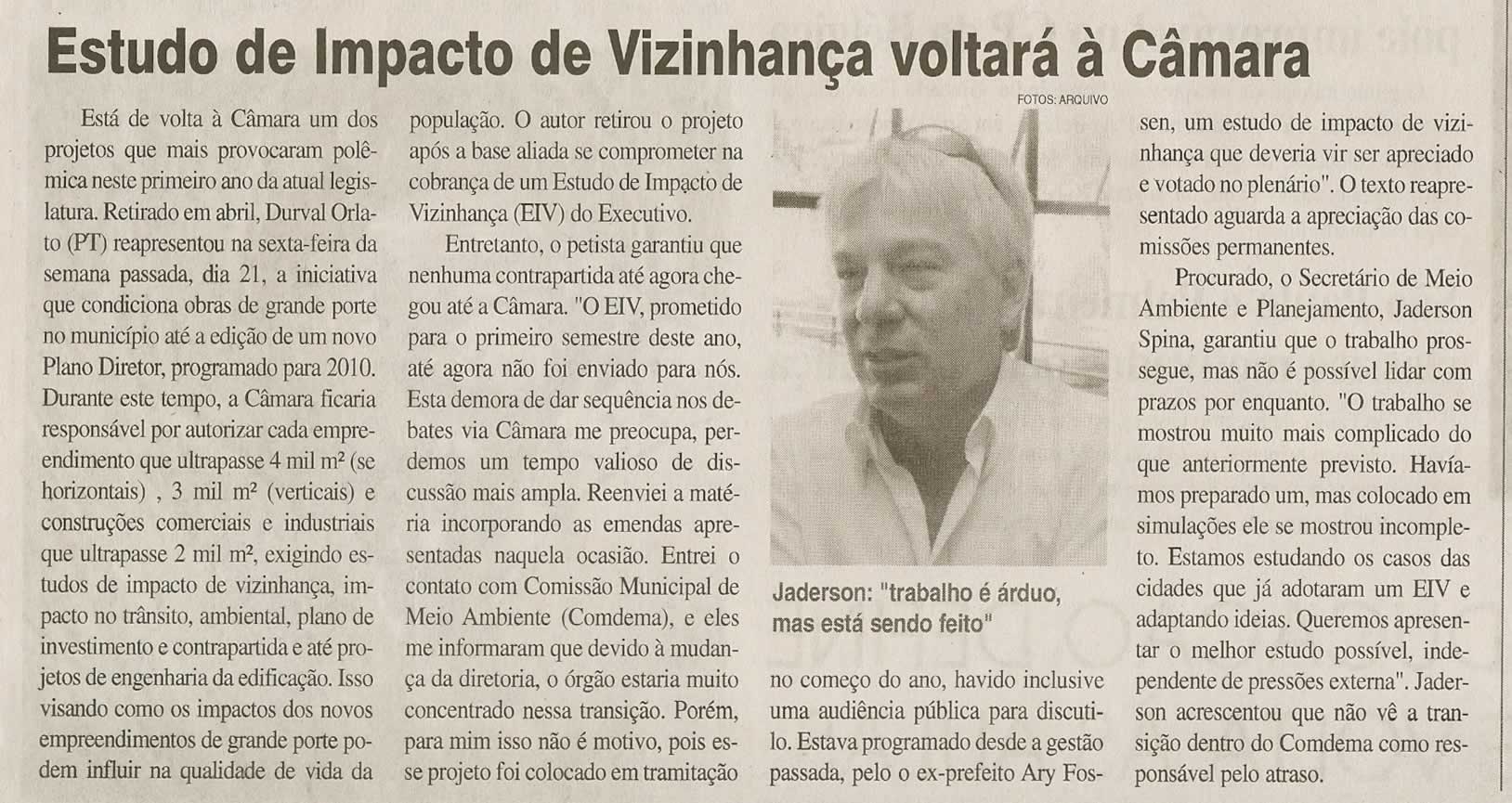 Jornal da Cidade - 30/08/2009