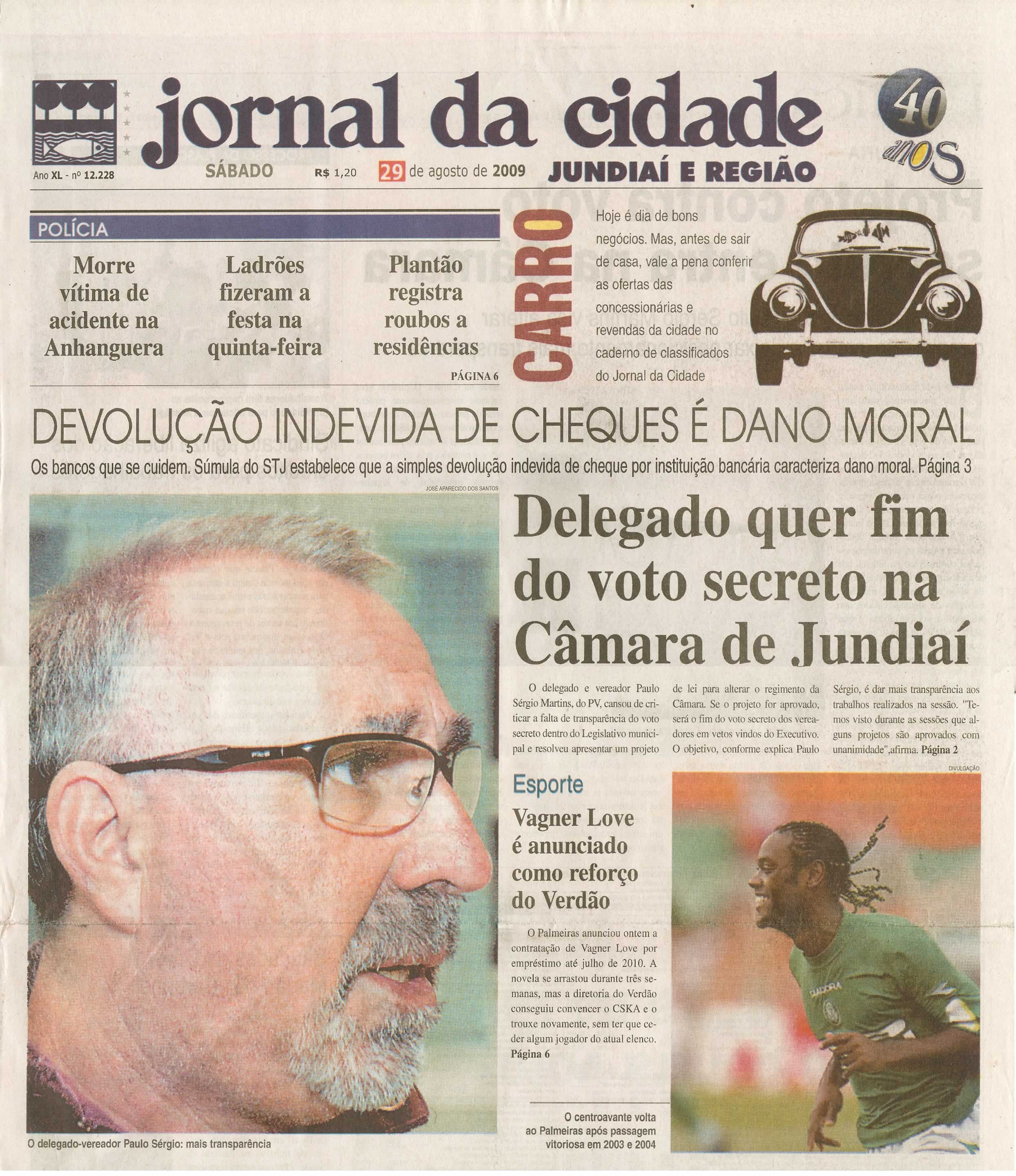 Jornal da Cidade - 29/08/2009