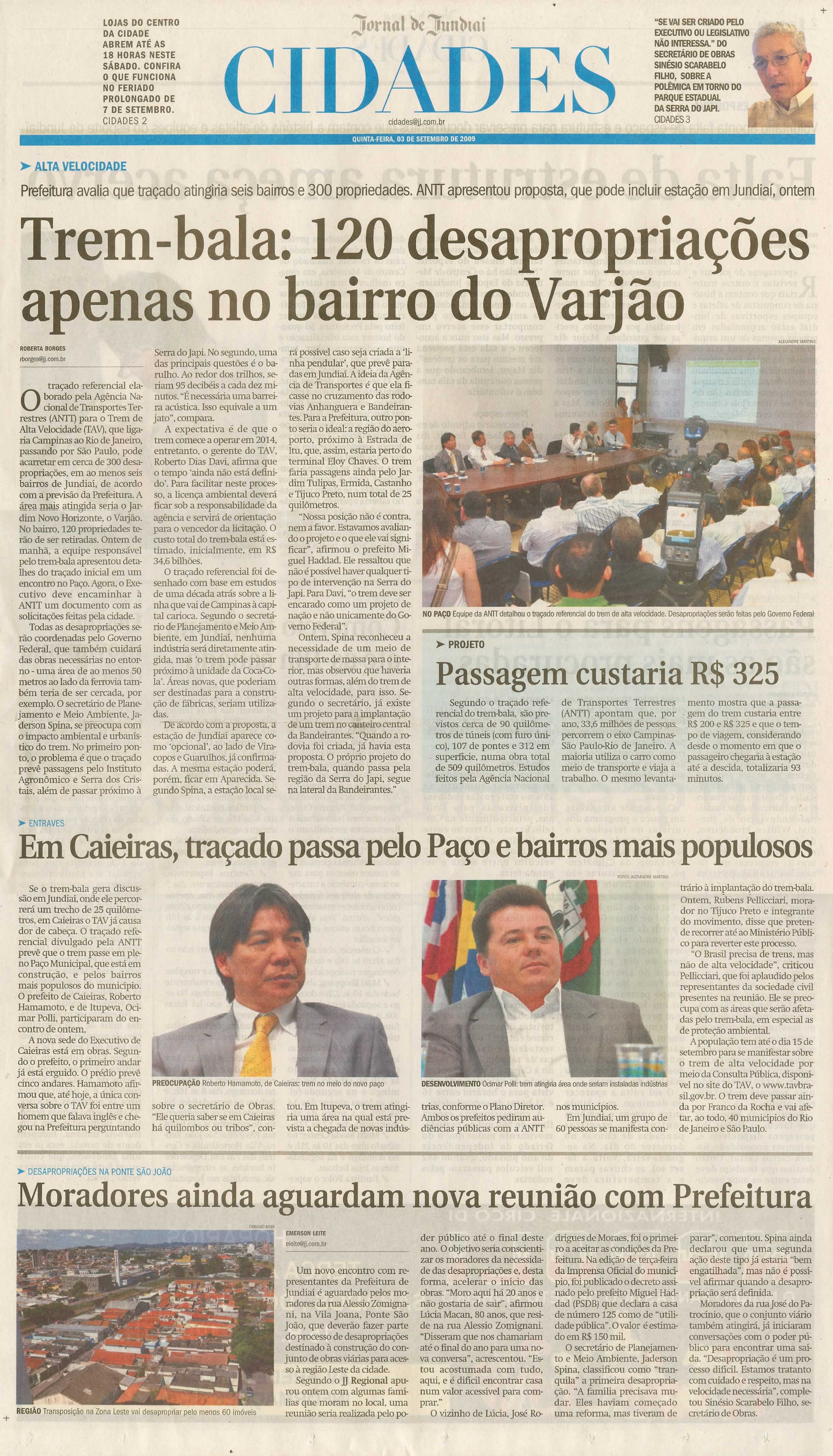 Jornal de Jundiaí - 03/09/2009