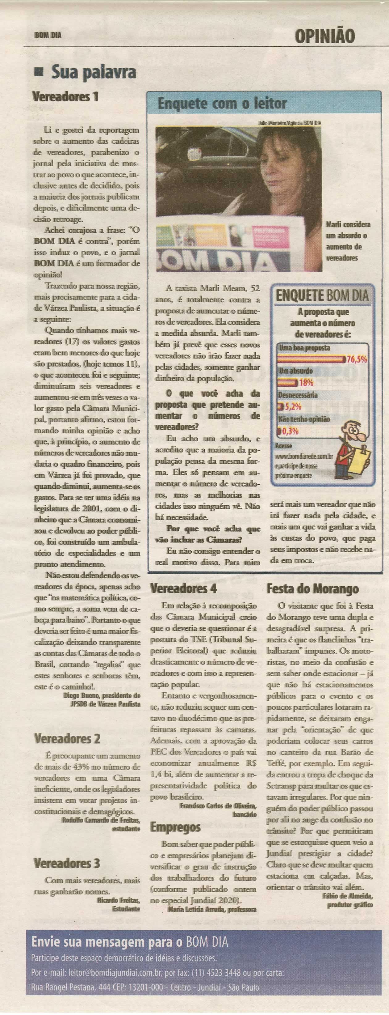 Bom Dia Jundiaí - 01/09/2009