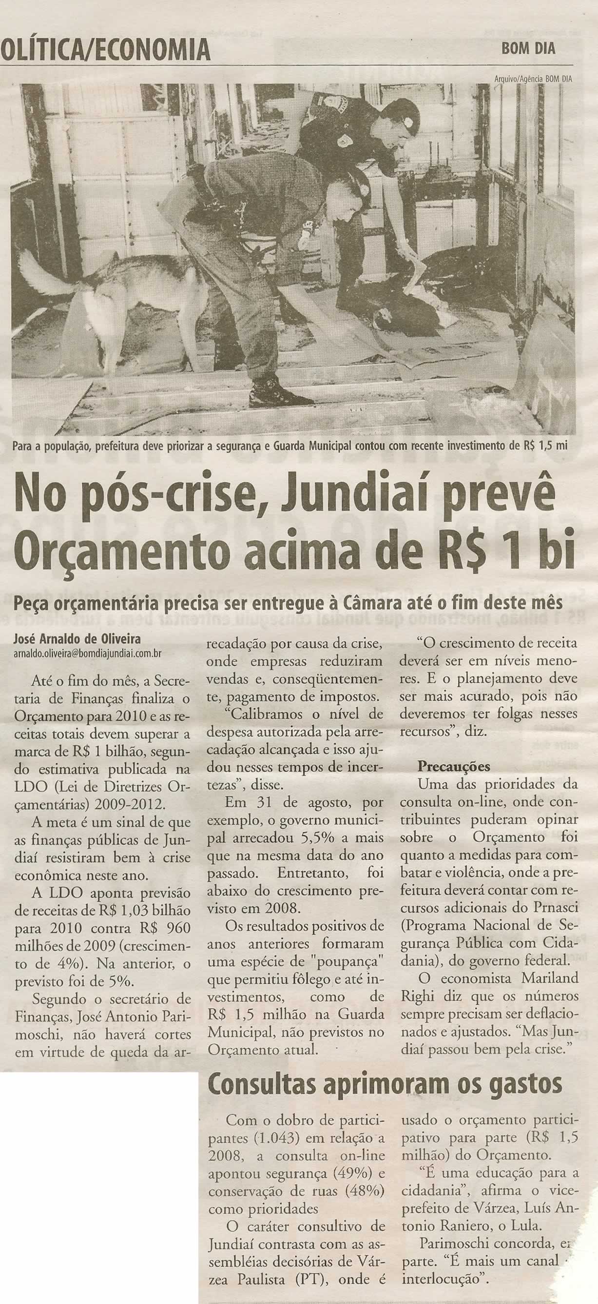 Bom Dia Jundiaí - 07/09/2009