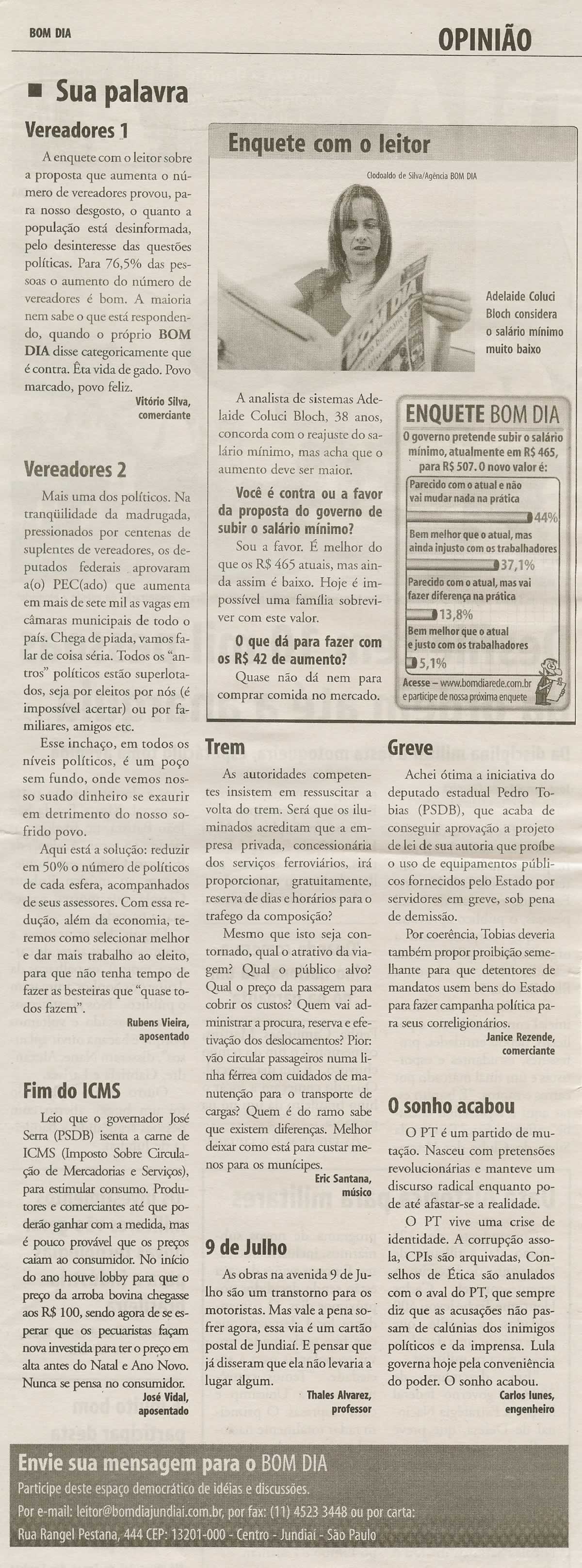 Bom Dia Jundiaí - 08/09/2009