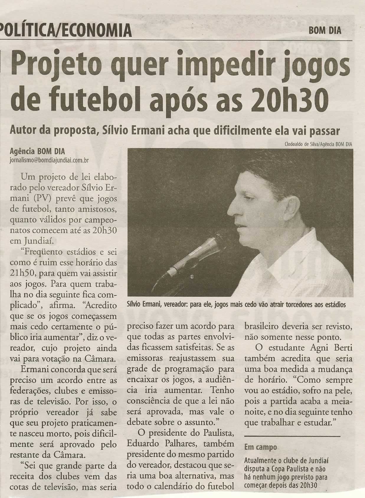 Bom Dia Jundiaí - 06/09/2009