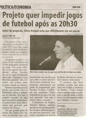 Bom Dia Jundiaí - 06/09/2009