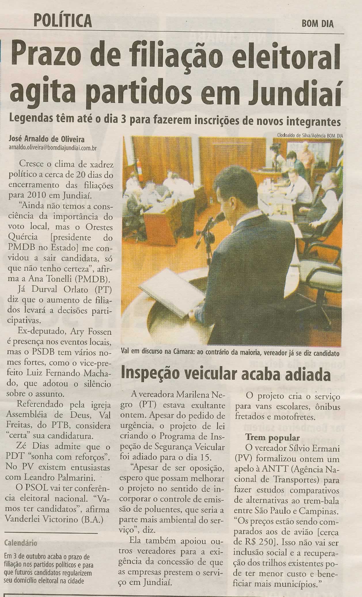 Bom Dia Jundiaí - 09/09/2009