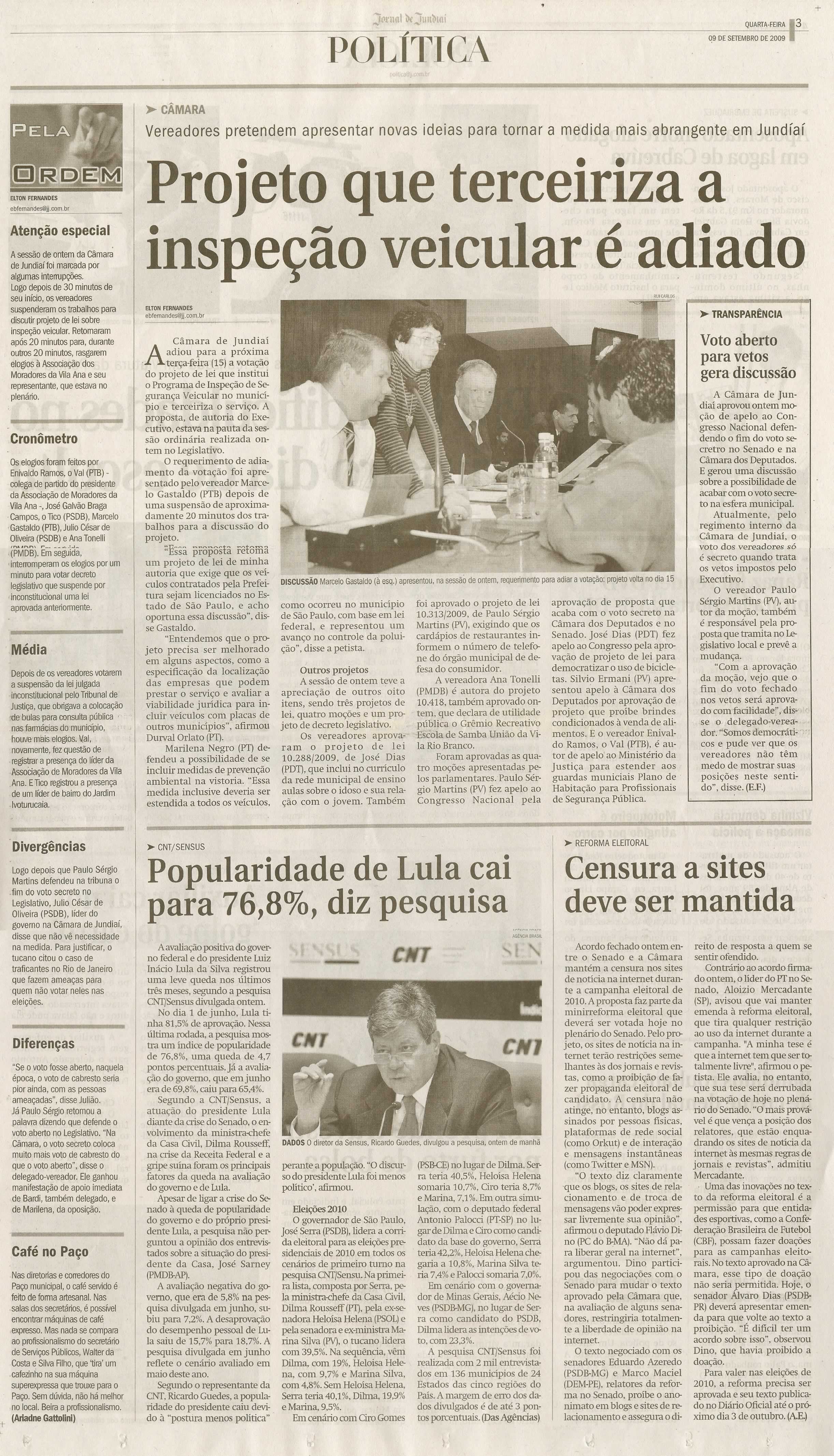 Jornal de Jundiaí - 09/09/2009