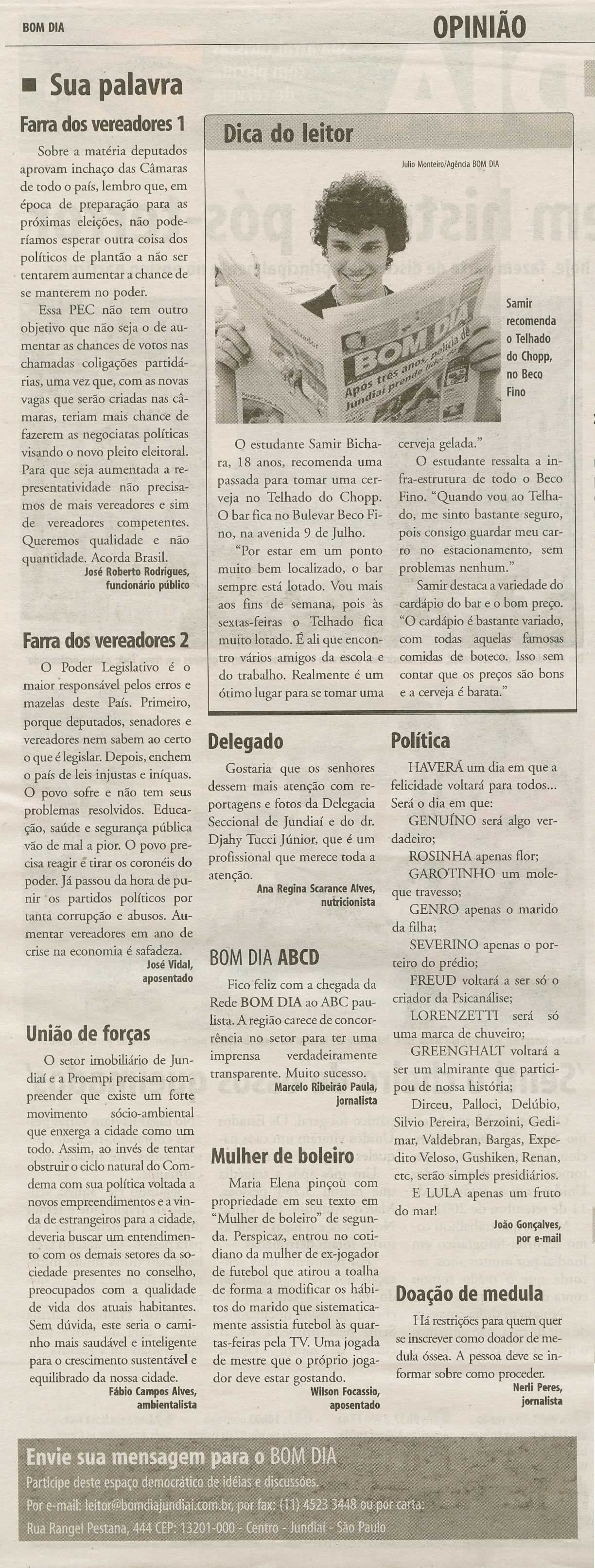 Bom Dia Jundiaí - 11/09/2009