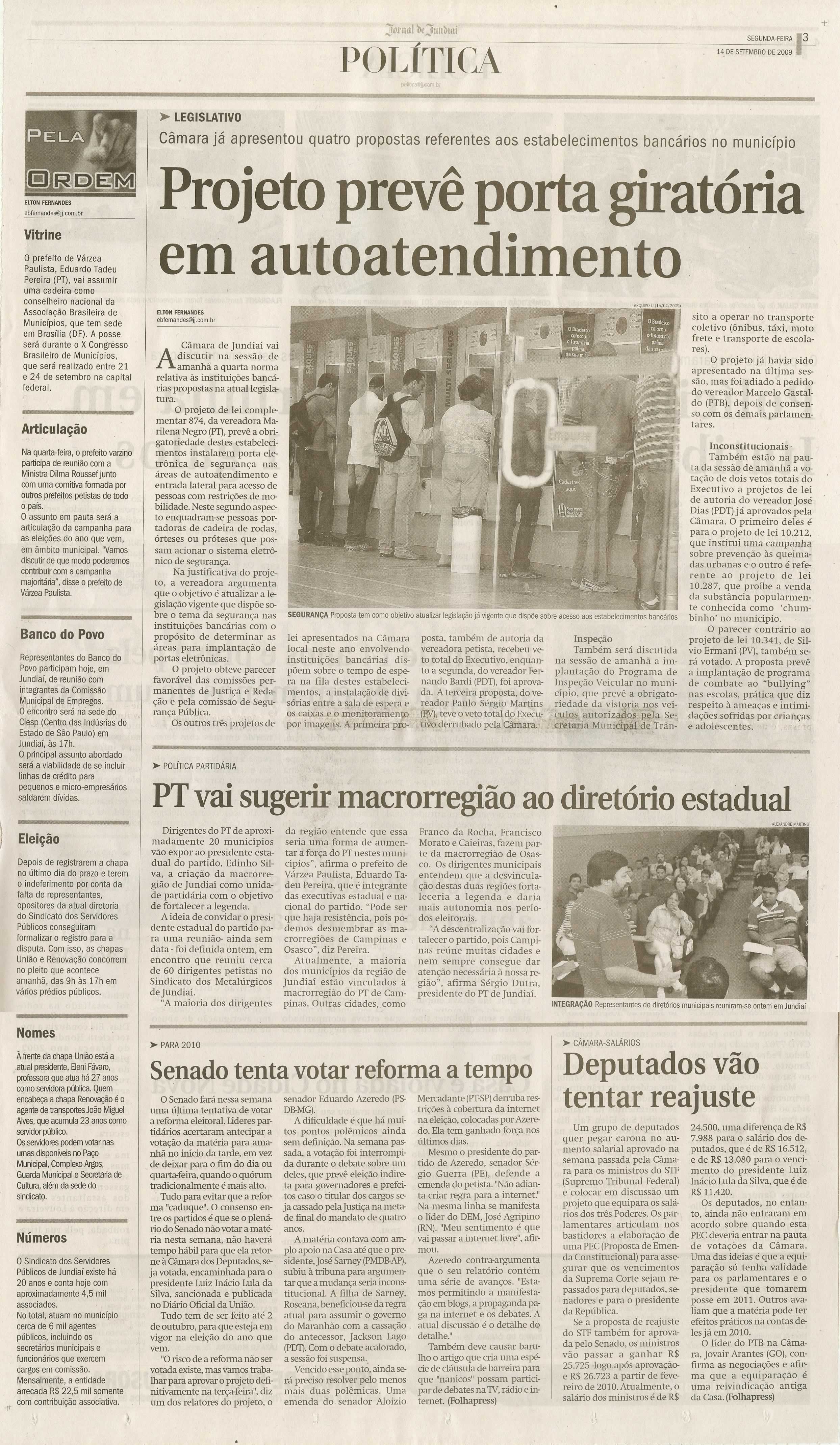 Jornal de Jundiaí - 14/09/2009
