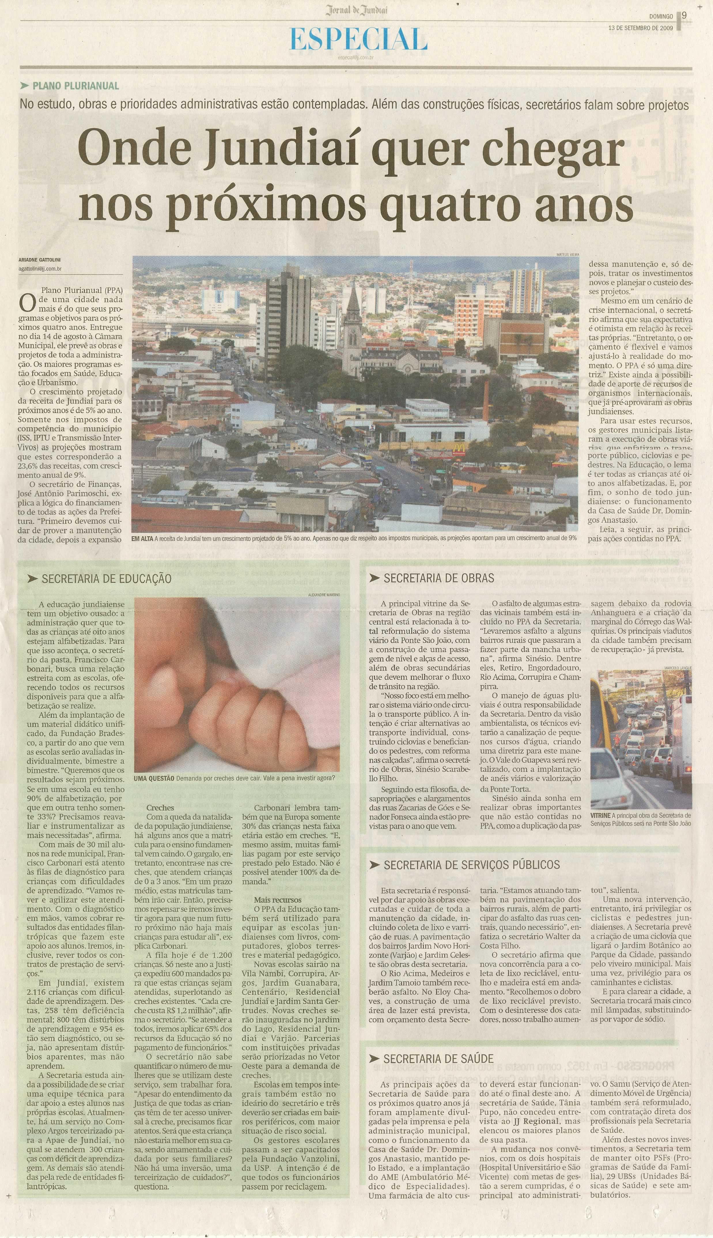 Jornal de Jundiaí - 13/09/2009
