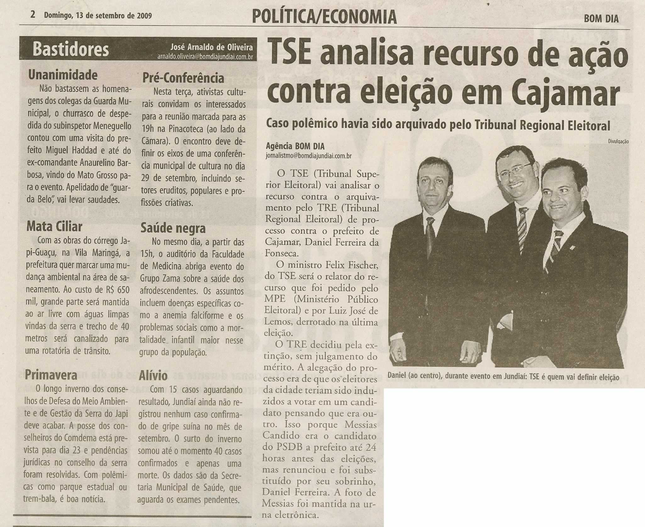 Bom Dia Jundiaí - 13/09/2009
