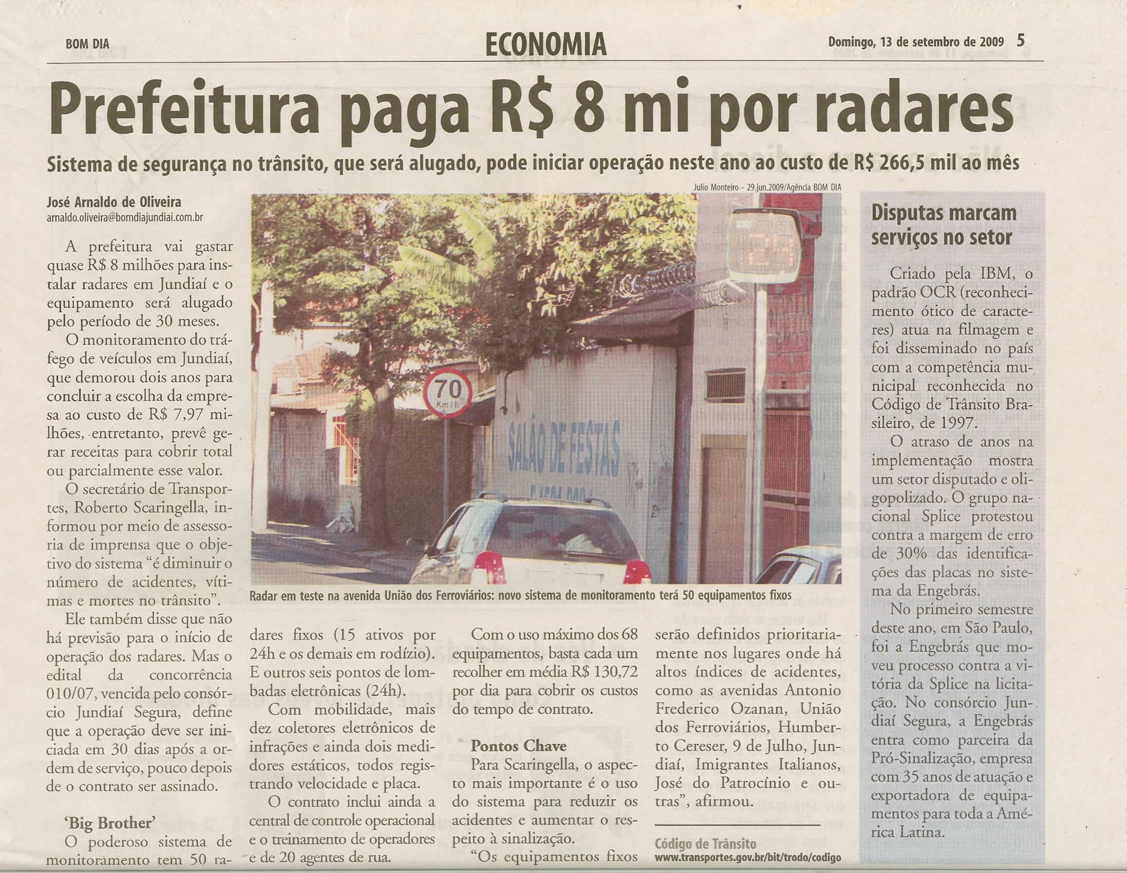 Bom Dia Jundiaí - 13/09/2009