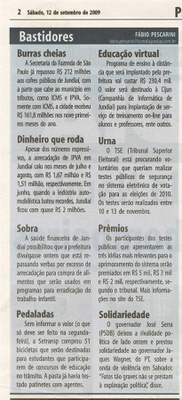 Bom Dia Jundiaí - 12/09/2009