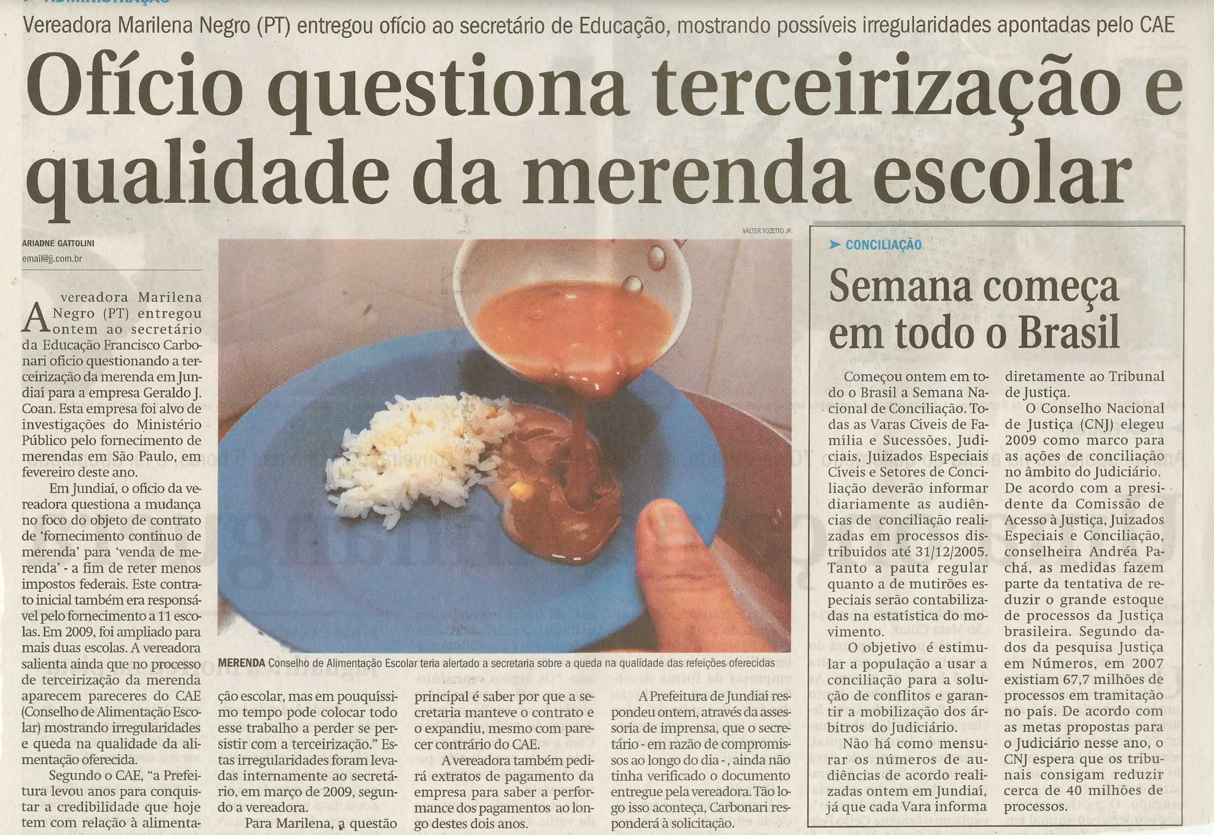 Jornal de Jundiaí - 15/09/2009