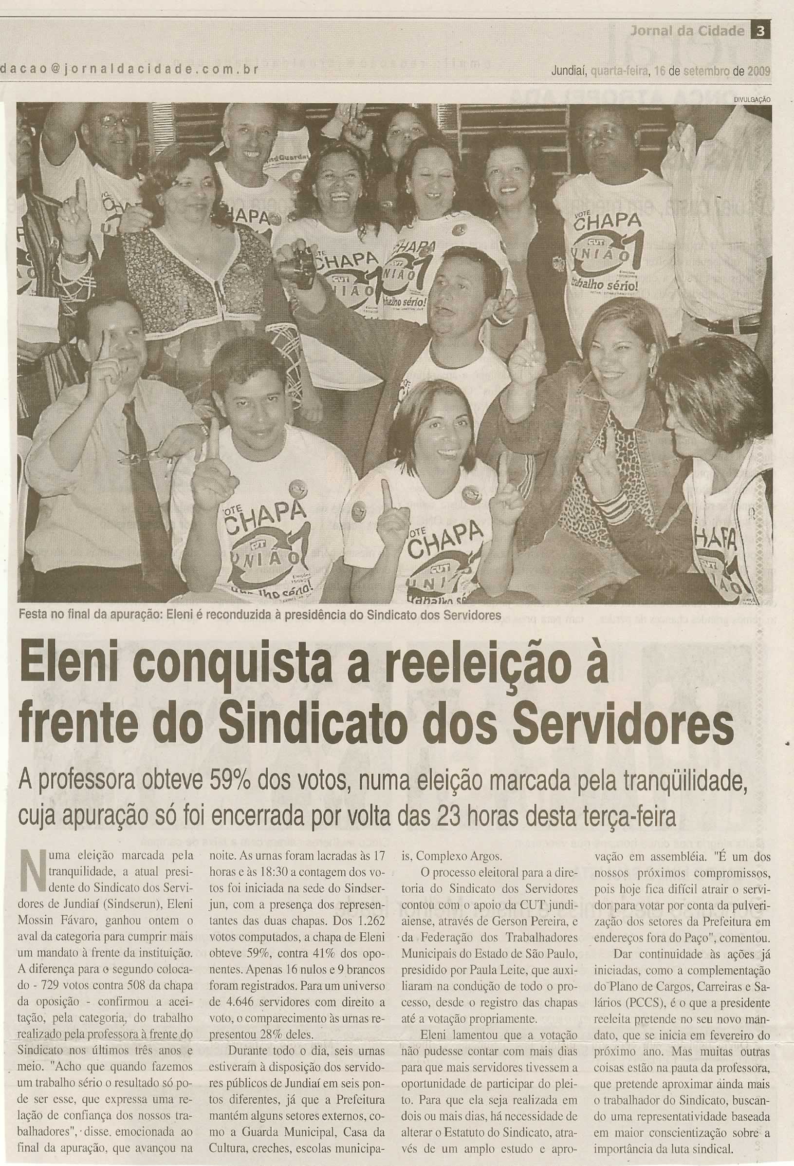 Jornal da Cidade - 16/09/2009