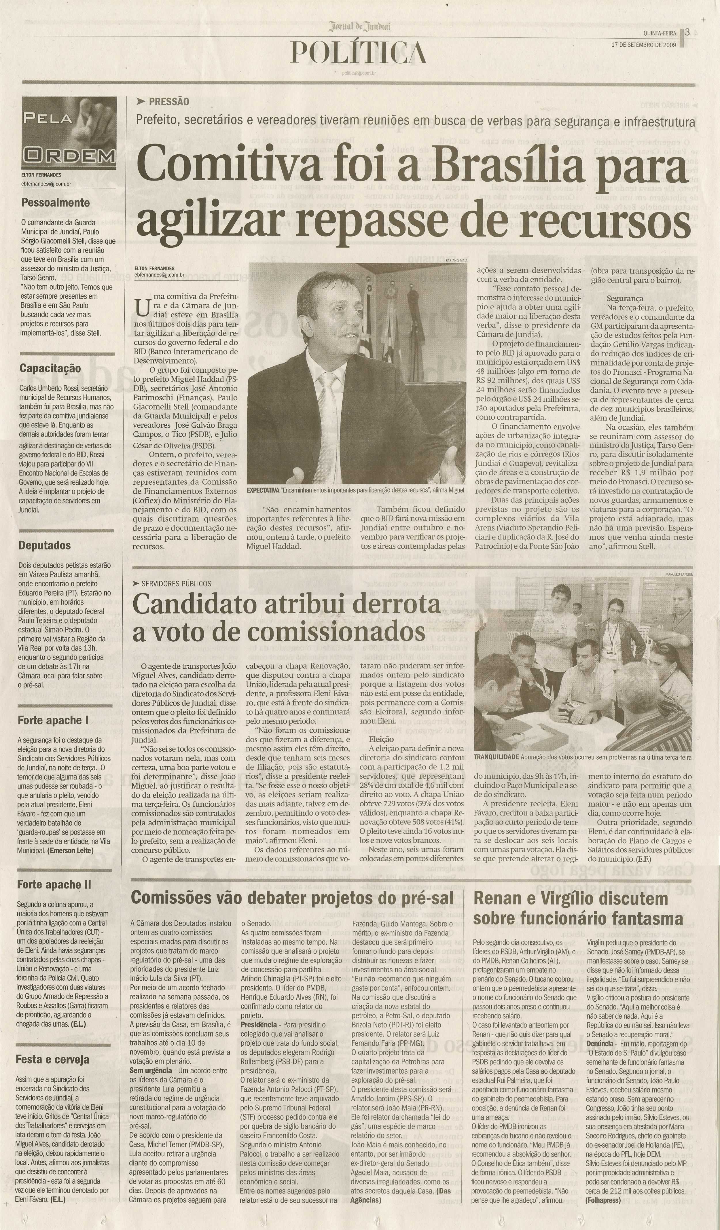 Jornal de Jundiaí - 17/09/2009