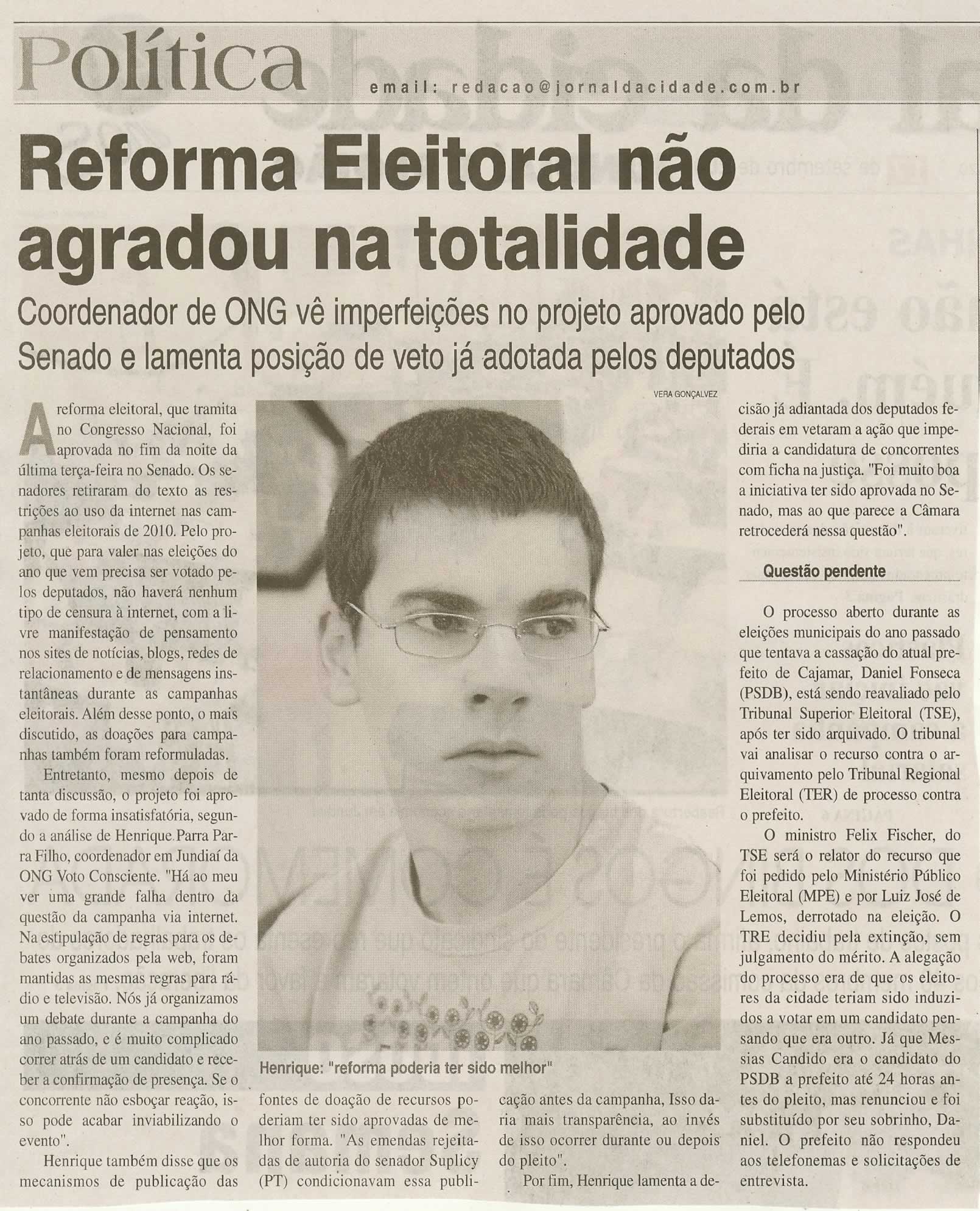 Jornal da Cidade - 17/09/2009