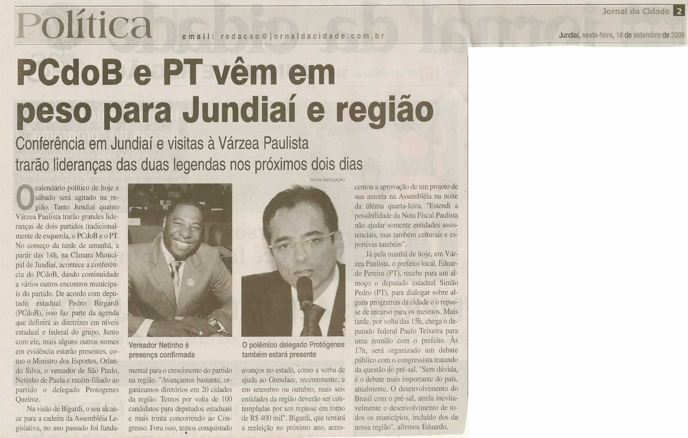 Jornal da Cidade - 18/09/2009